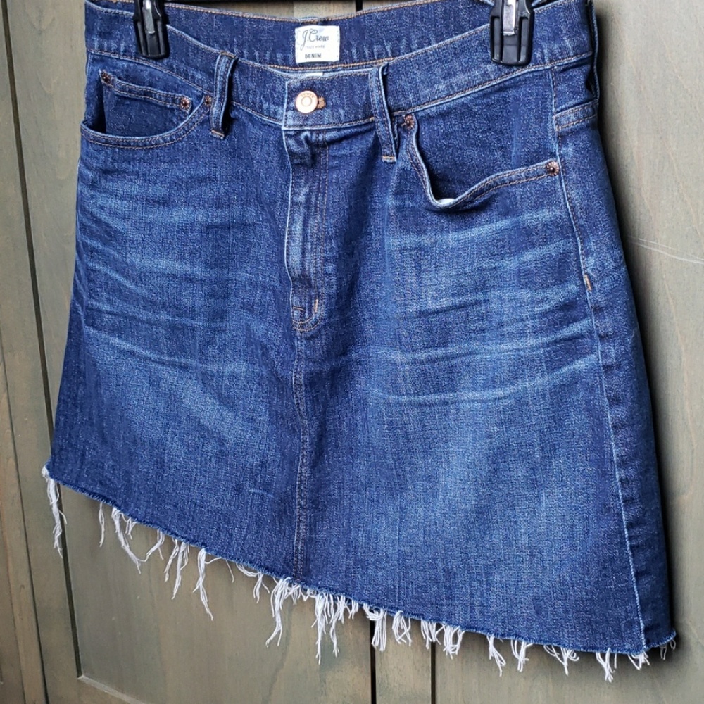 Jcrew denim skirt